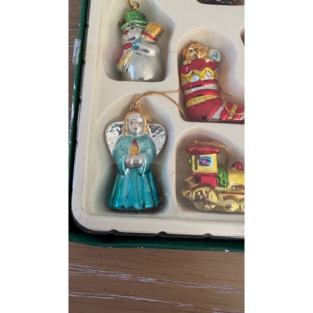 Kurt‎ S Adler Miniature Glass Christmas Ornaments Set of 12 Vintage Style H1256 - Picture 5 of 7